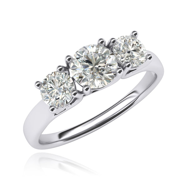 Three-Stone Engagement Rings