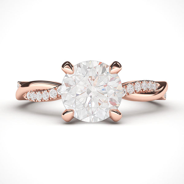 14K Rose Gold Engagement Rings