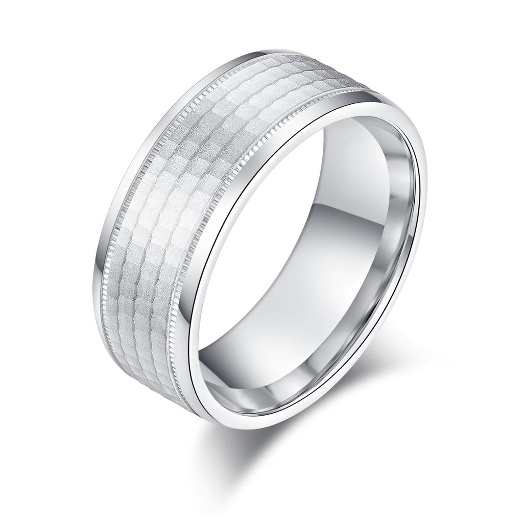 Sterling Silver Cast Woven Comfort Fit Band with Black Oxidation. -  Hannoush Jewelers CT